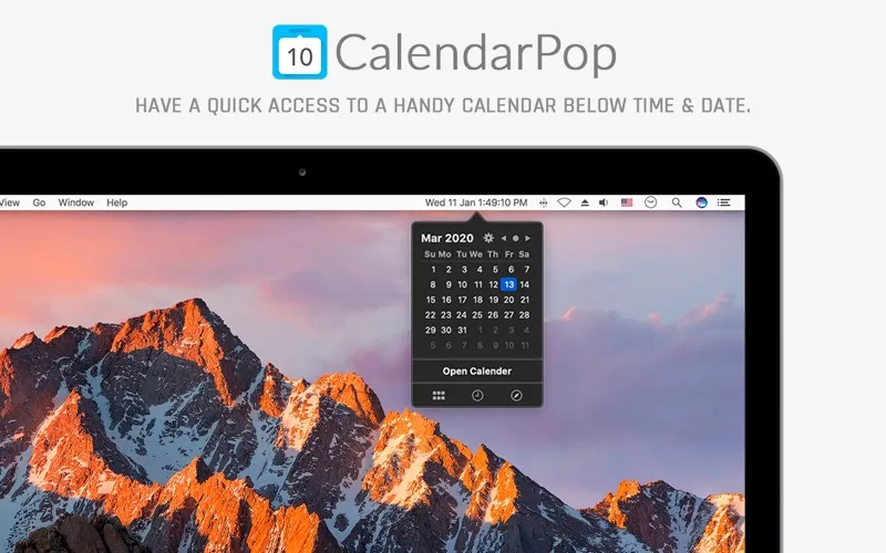 CalendarPop 스크린샷