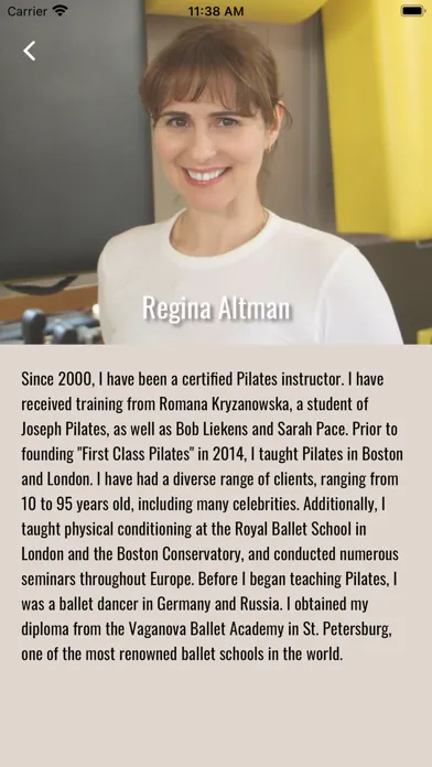 Screenshot di First Class Pilates
