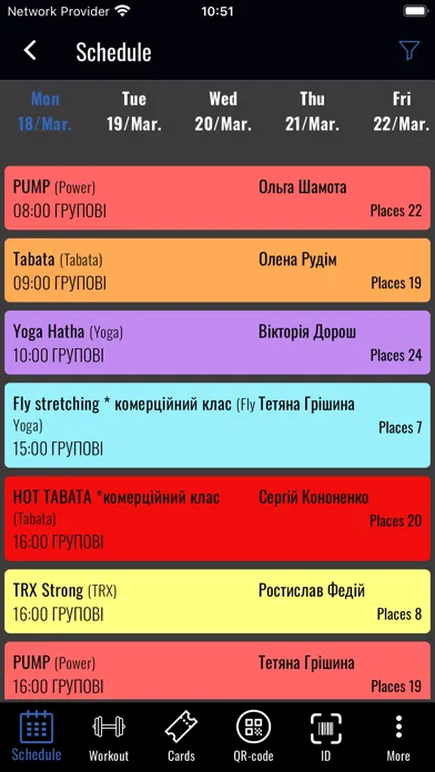 Capturas de pantalla de Spartak Fitness