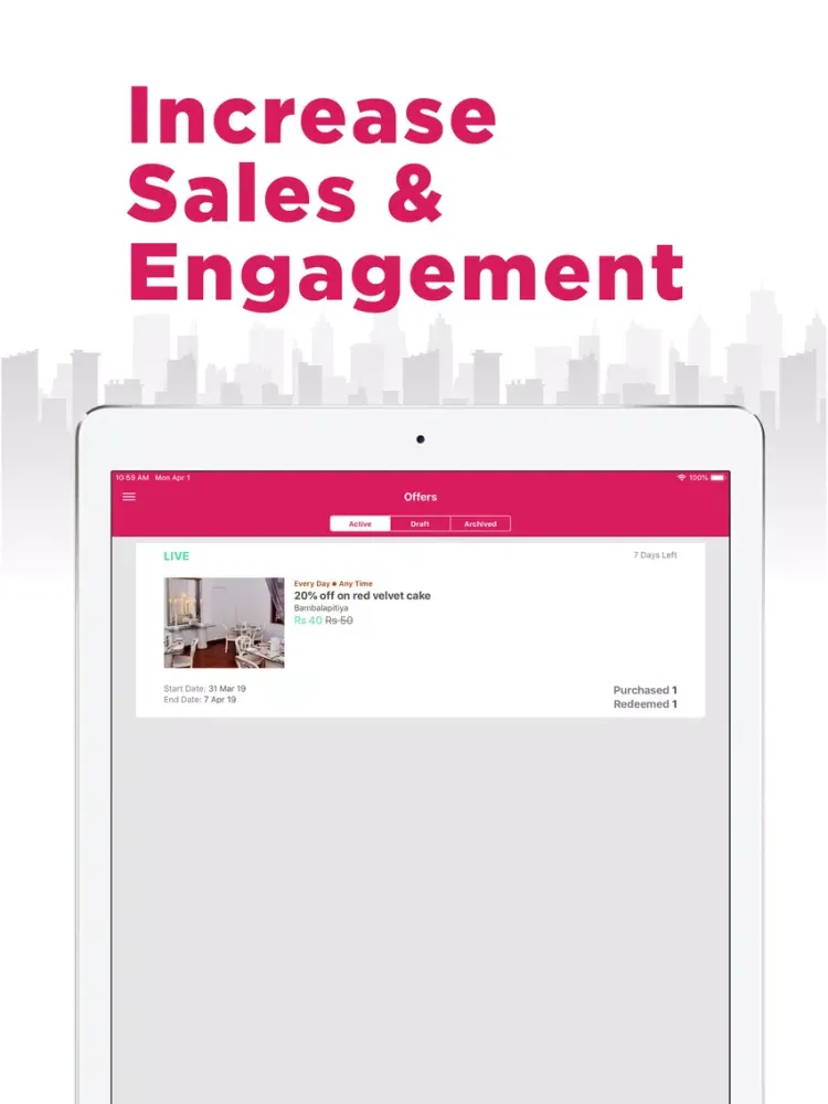 Redeem for Business iPad  Screenshots