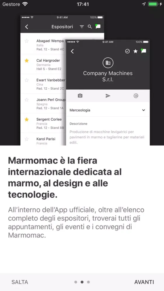 ภาพหน้าจอของ Marmomac