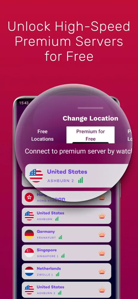 Tangkapan skrin VPN Space