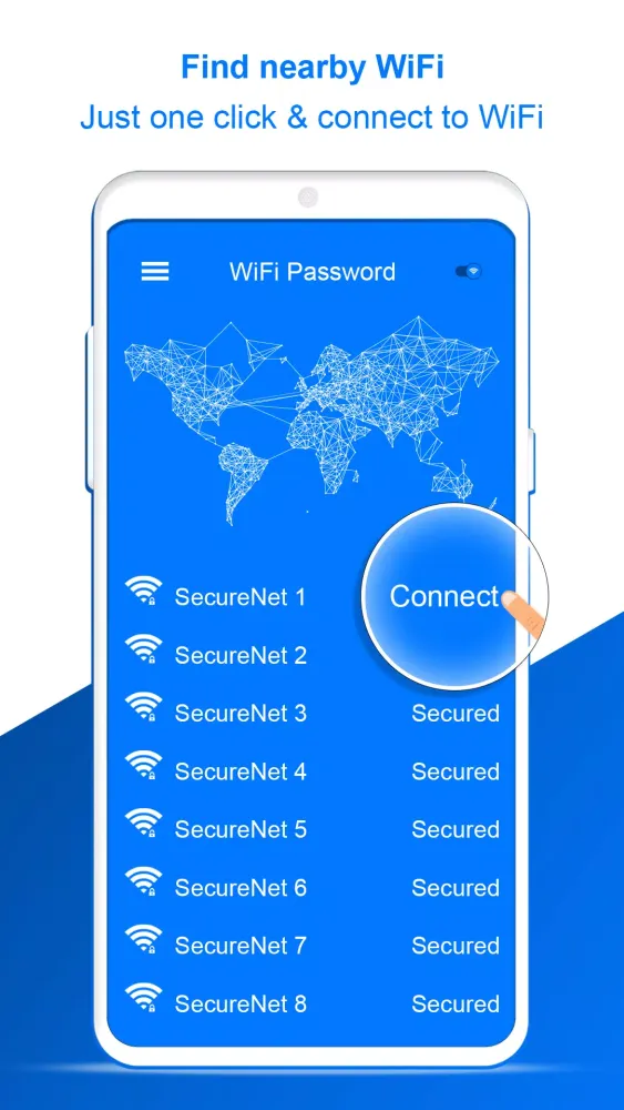 Tangkapan layar Wifi Password Show App Scanner