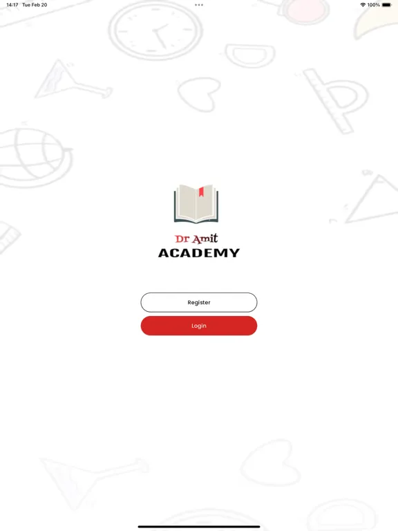 Tangkapan layar Dr Amit Academy iPad 