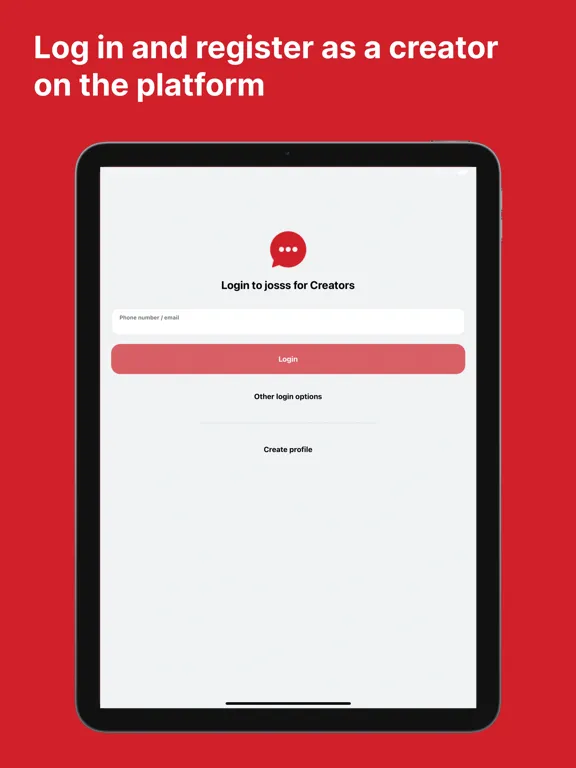 Josss for Creators iPad  स्क्रीनशॉट