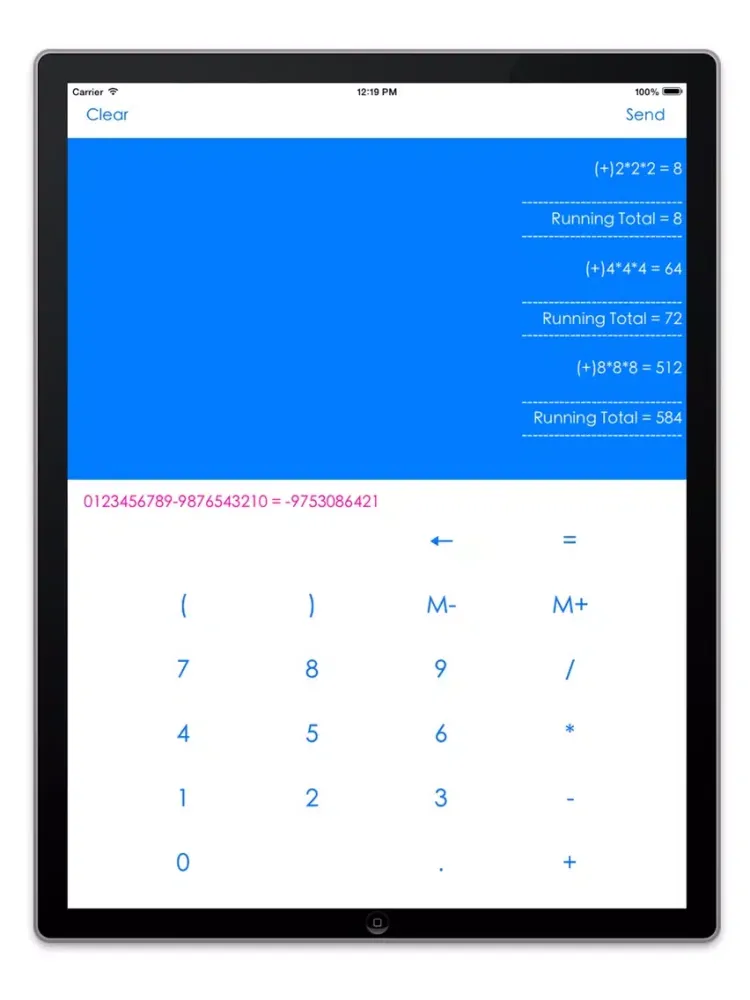 Captures d'écran de Memory Calculator with Tape Print iPad 