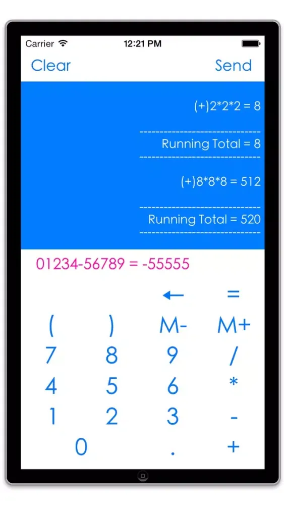 Captures d'écran de Memory Calculator with Tape Print
