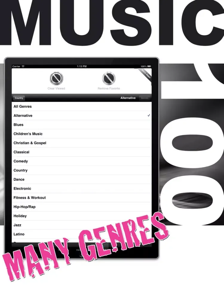 Capturas de pantalla de Music Top 100 Charts iPad 
