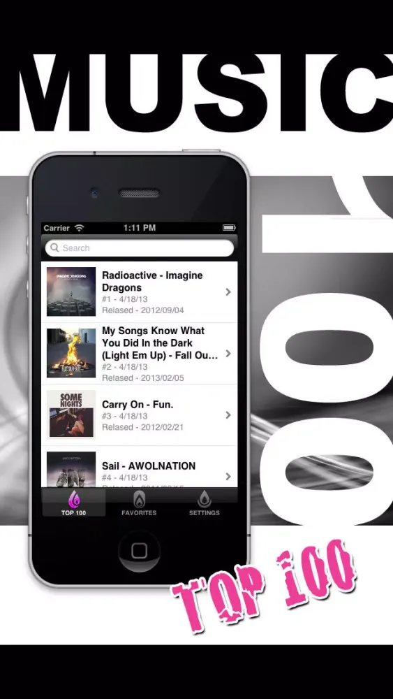 Capturas de pantalla de Music Top 100 Charts
