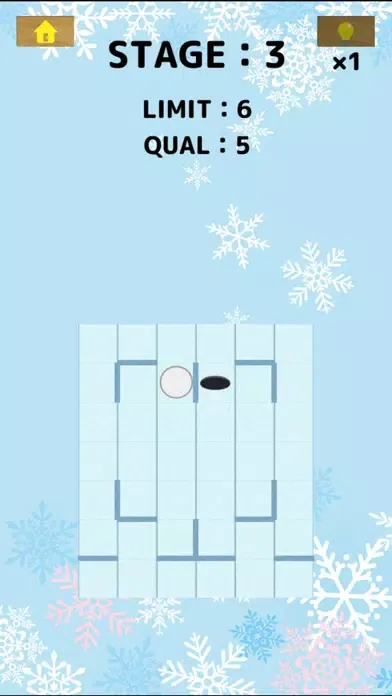 雪だるま転がしー脳トレパズル Ekran Görüntüleri
