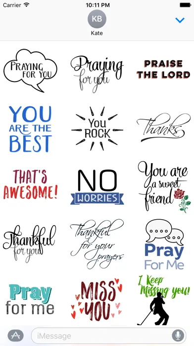 Скриншоты Christian Encouragement Stickers