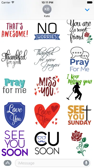 Скриншоты Christian Encouragement Stickers