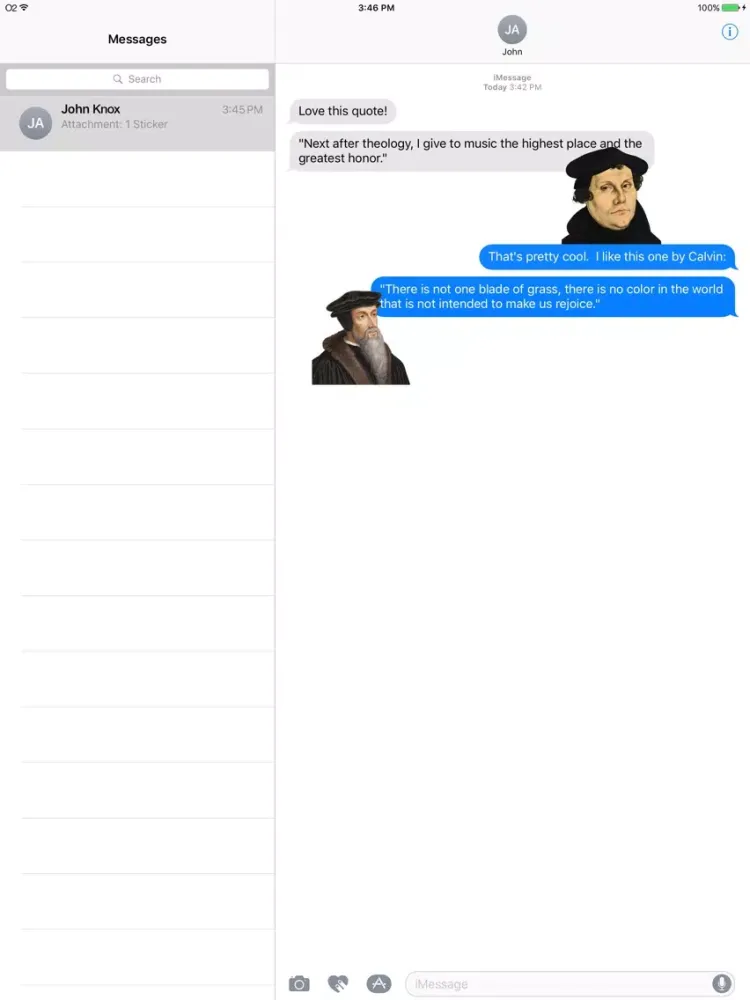 Capturas de pantalla de Reformation Stickers iPad 
