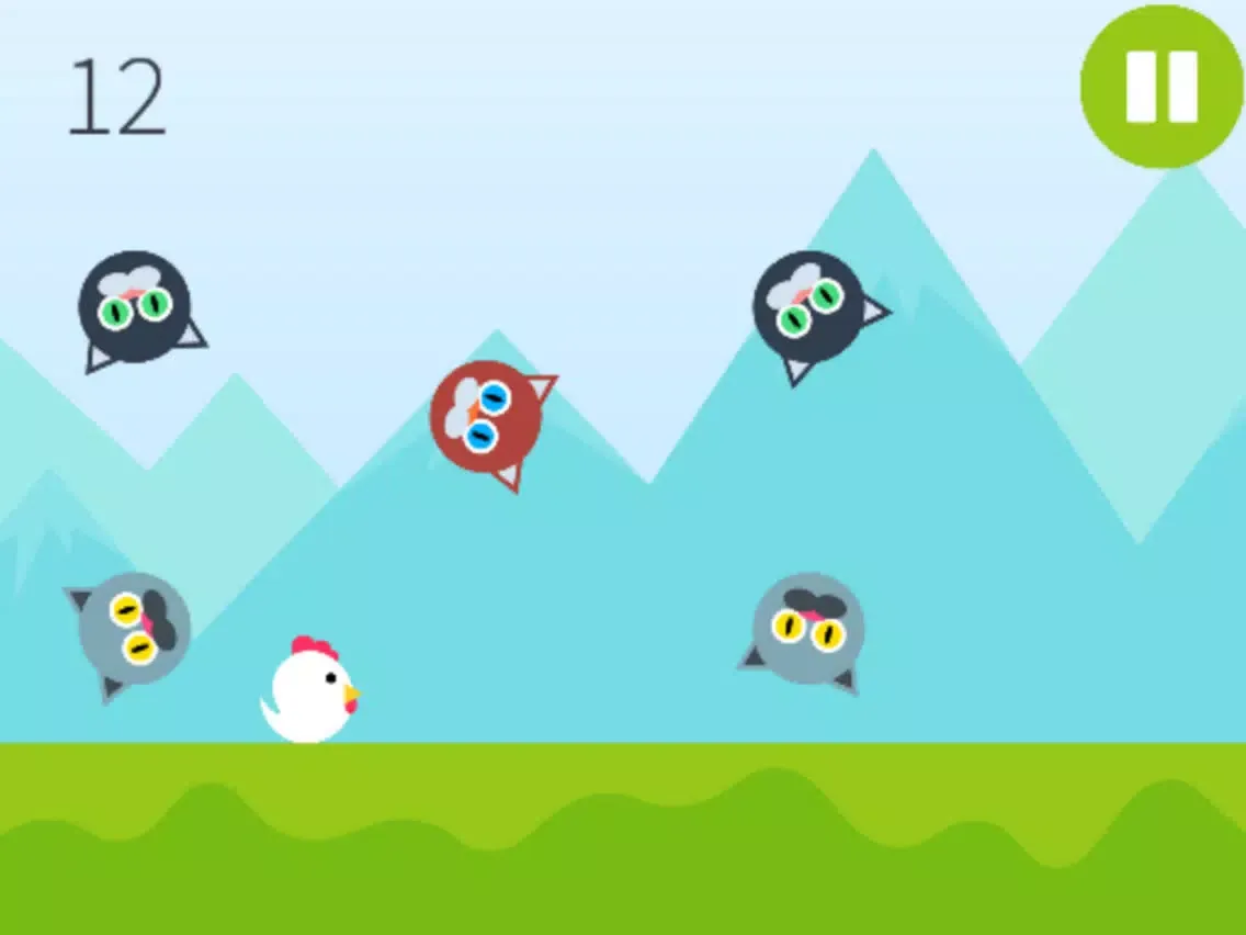 ภาพหน้าจอของ Rooster Jump (no ads) - Endless Time Killer Game iPad 