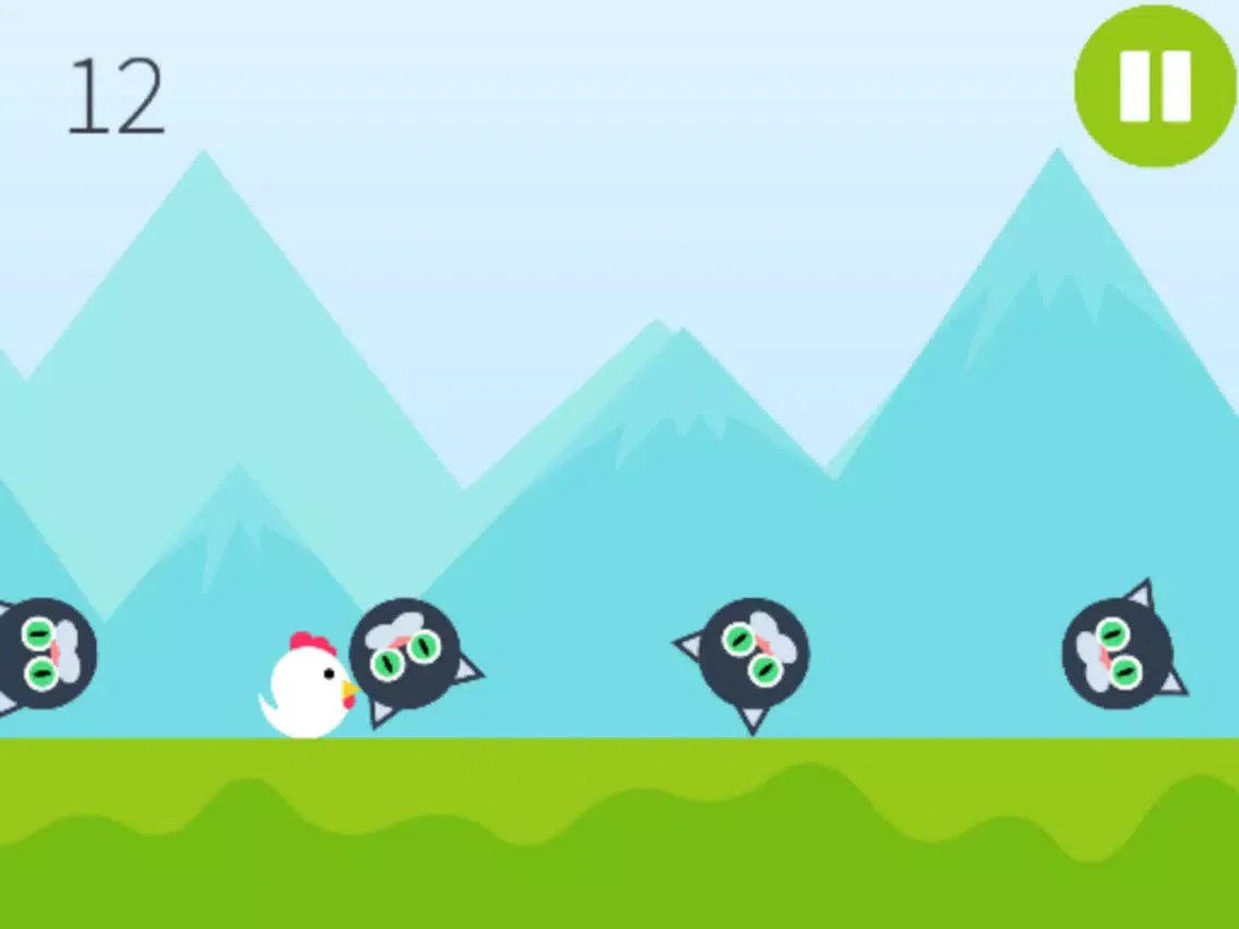 ภาพหน้าจอของ Rooster Jump (no ads) - Endless Time Killer Game iPad 