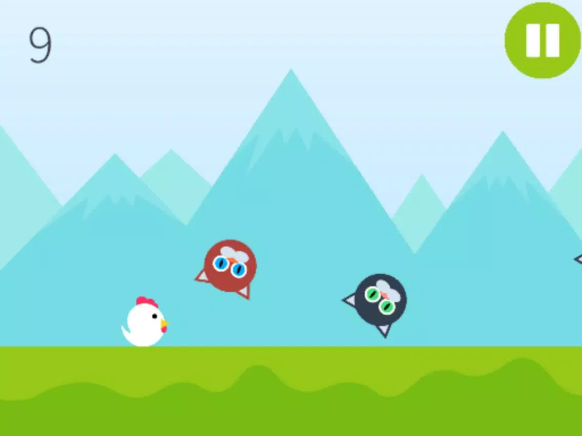 ภาพหน้าจอของ Rooster Jump (no ads) - Endless Time Killer Game iPad 