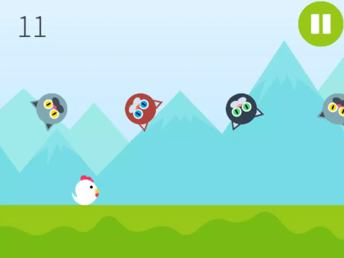 ภาพหน้าจอของ Rooster Jump (no ads) - Endless Time Killer Game iPad 