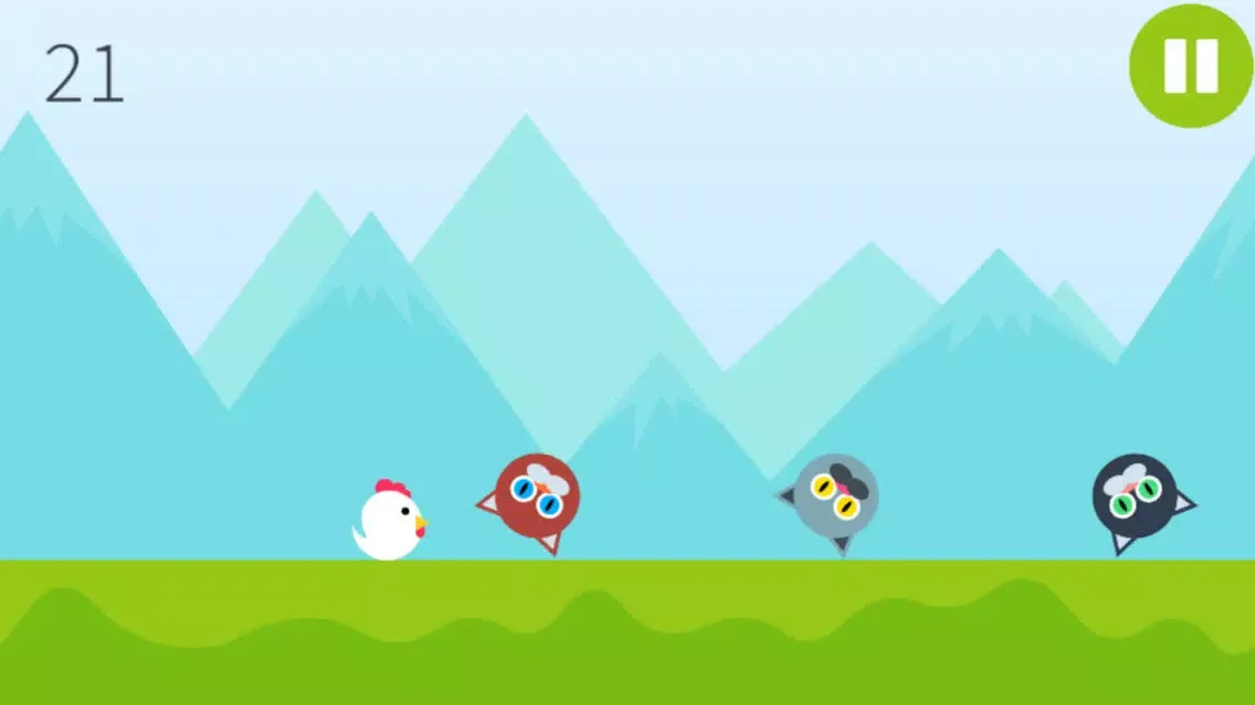ภาพหน้าจอของ Rooster Jump (no ads) - Endless Time Killer Game