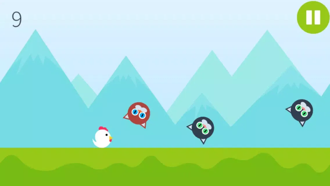 ภาพหน้าจอของ Rooster Jump (no ads) - Endless Time Killer Game