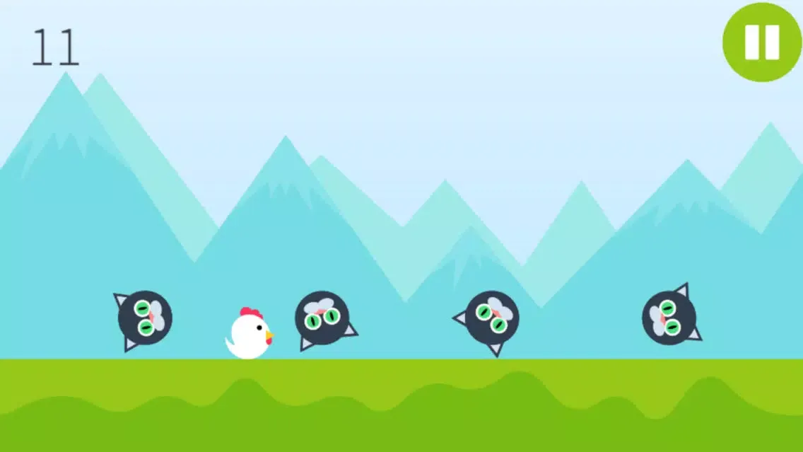 ภาพหน้าจอของ Rooster Jump (no ads) - Endless Time Killer Game