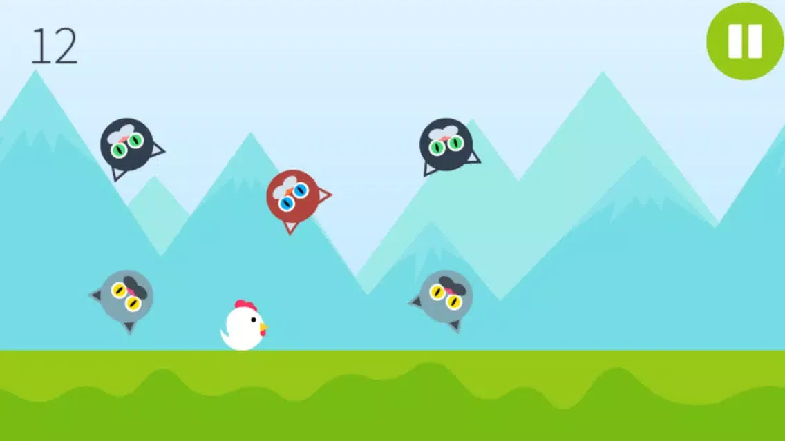 ภาพหน้าจอของ Rooster Jump (no ads) - Endless Time Killer Game