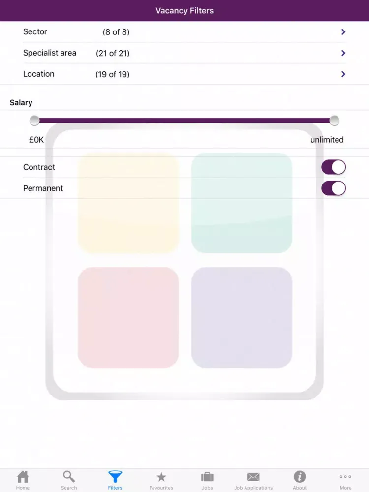 Screenshot di Hospitality Jobs iPad 