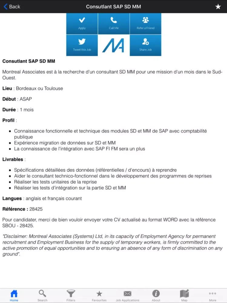 Montreal Associates – SAP, IT & Telecom Jobs iPad  स्क्रीनशॉट