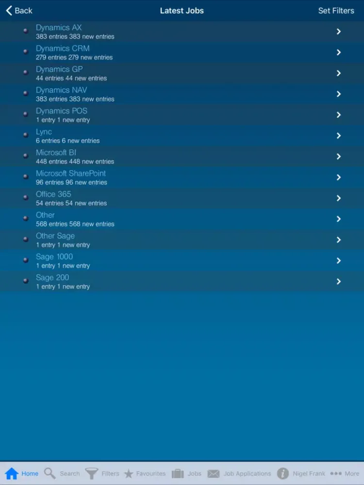 Dynamics Jobs by Nigel Frank iPad  Screenshots