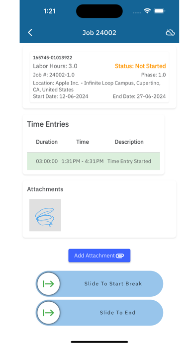 Kinetic Time Entry Ekran Görüntüleri
