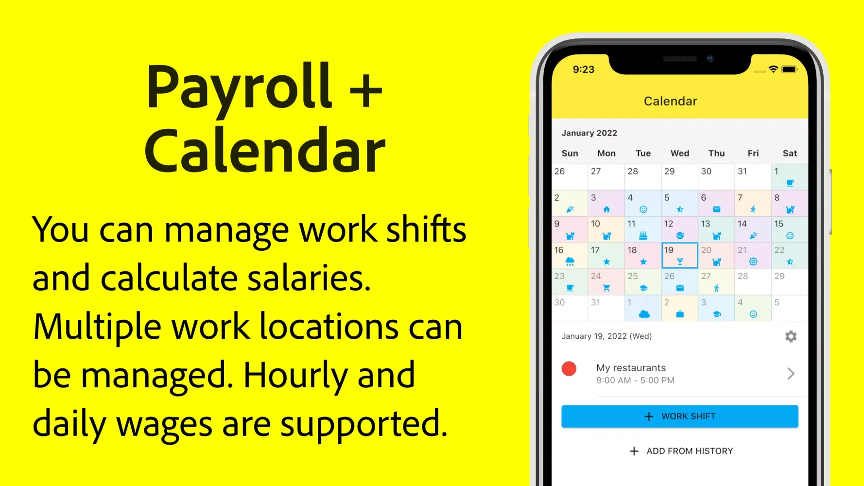 Payroll Calendar スクリーンショット