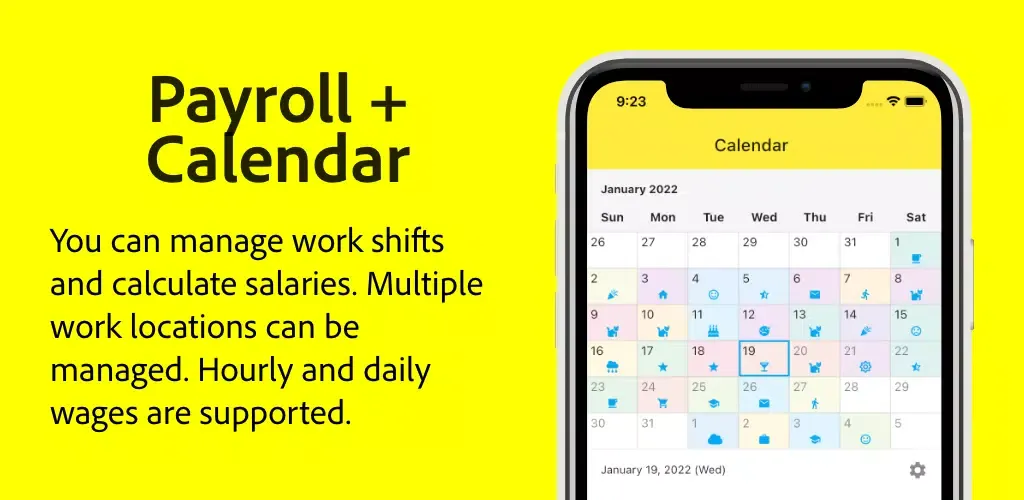 Payroll Calendar スクリーンショット