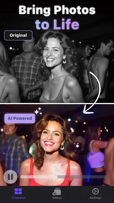 Capturas de tela do VideoAI: AI Hug Video Creator