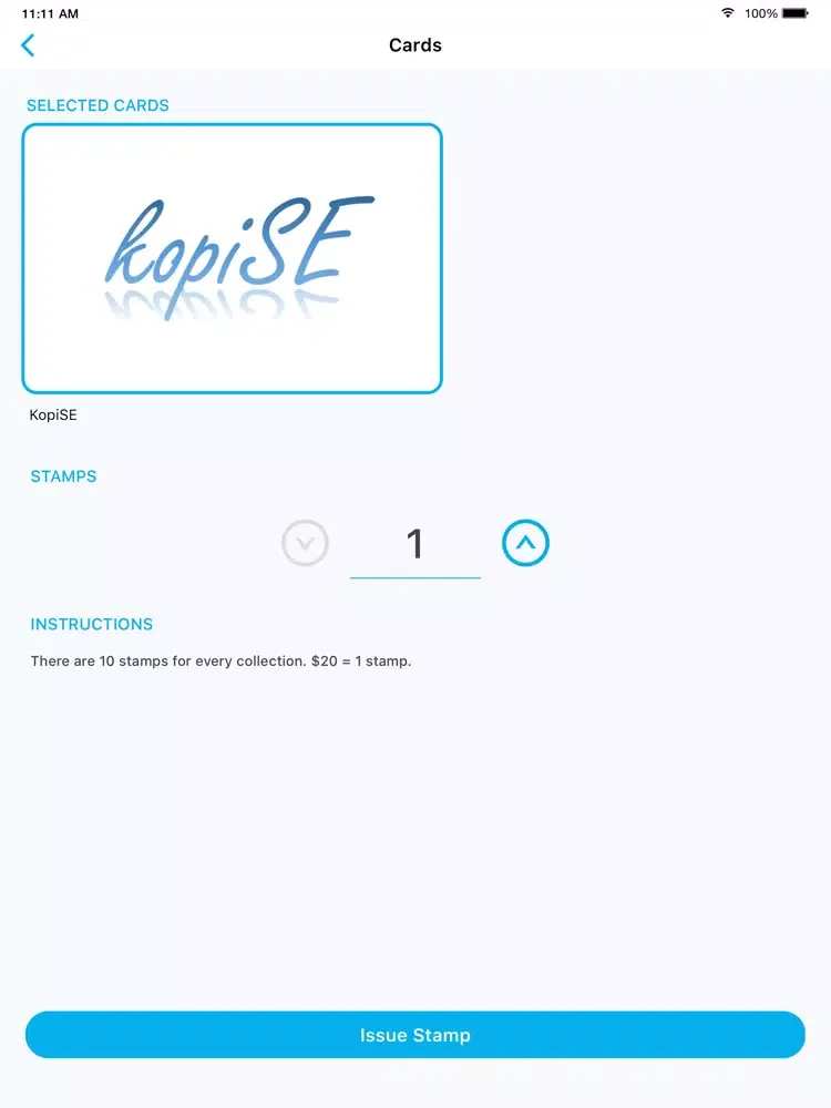 Capturas de pantalla de kopiO Merchant | Stamp Scanner iPad 