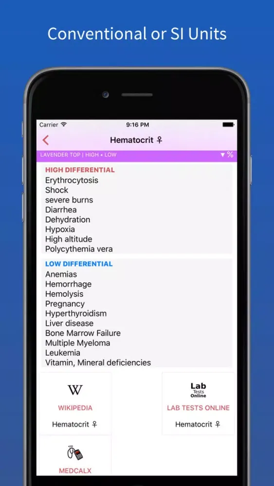 Lab Essentials – Medical Lab Values & Tests Reference Ekran Görüntüleri