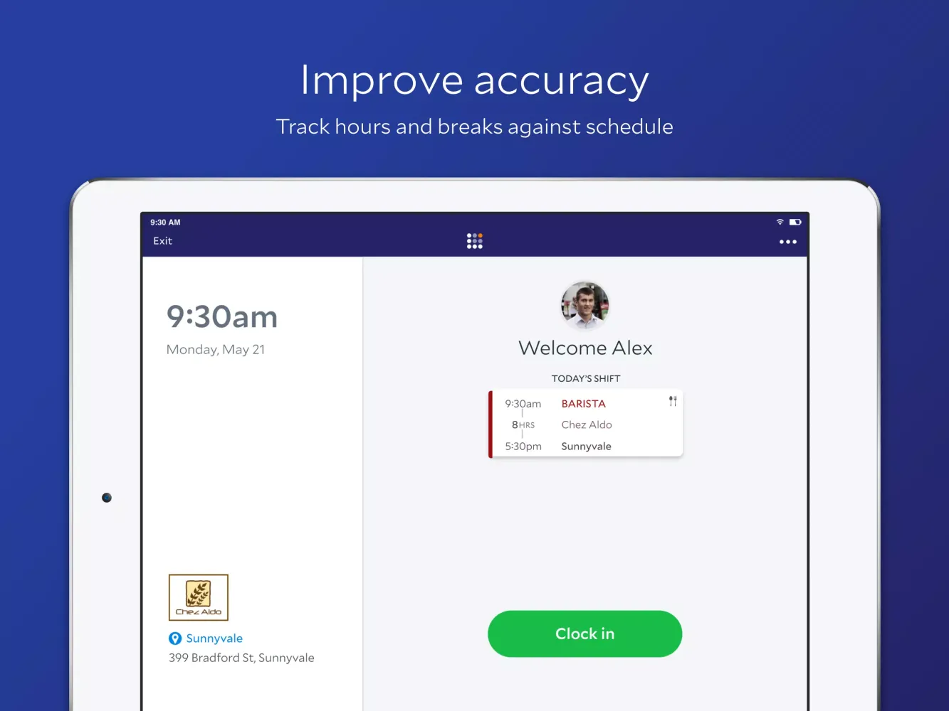 Legion Time Clock Screenshots