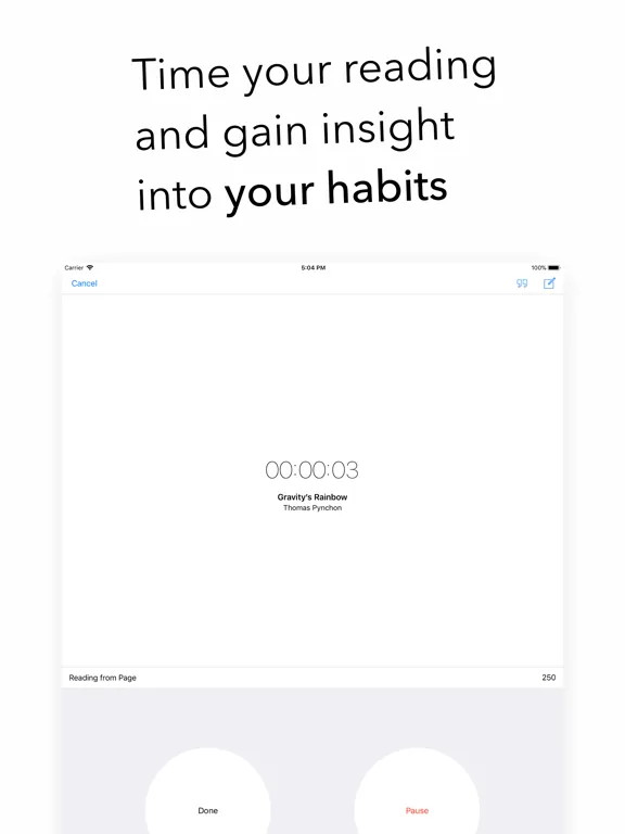Reading Tracker, Planner: Leio iPad 应用截图