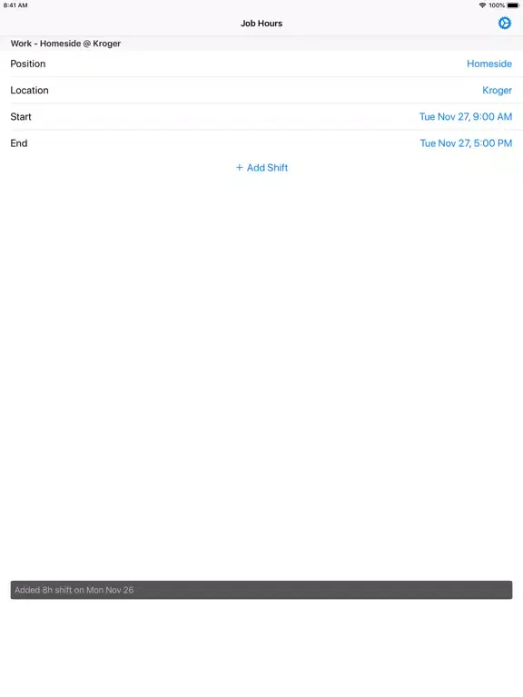 Work Hours: Add Your Shifts iPad 應用截圖