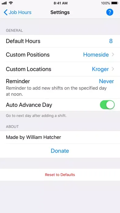 Work Hours: Add Your Shifts應用截圖