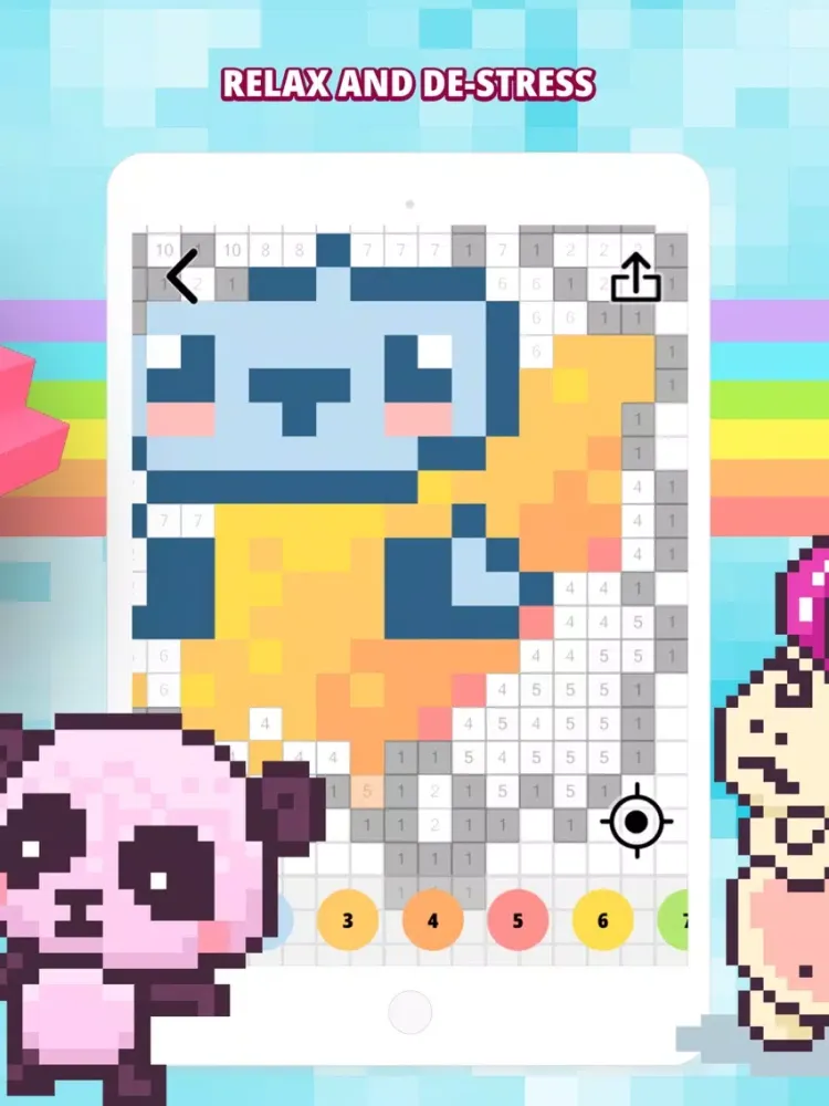 TaDaa : Color by Number Pixel iPad  स्क्रीनशॉट