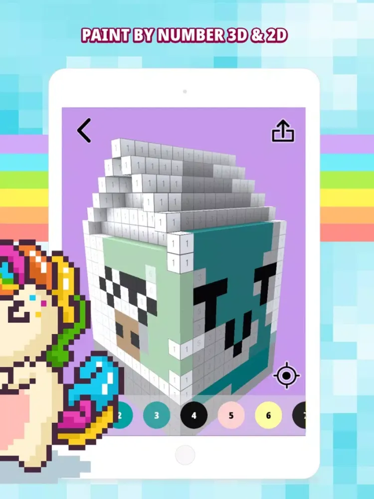 TaDaa : Color by Number Pixel iPad  स्क्रीनशॉट