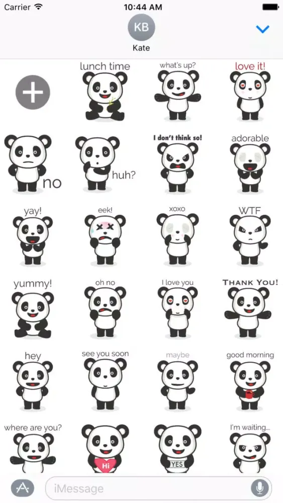 Zrzuty ekranu Panda - MYOSE - Make Your Own Sticker Emoji