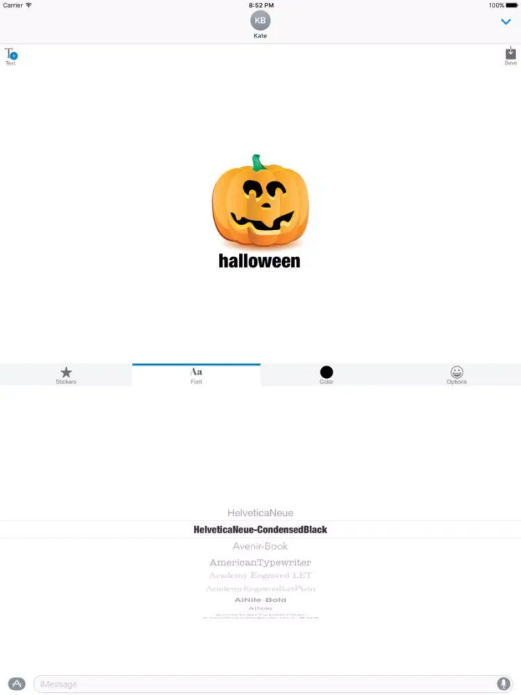 Halloween Pumpkin Jack O Lantern - Sticker Maker iPad  Screenshots