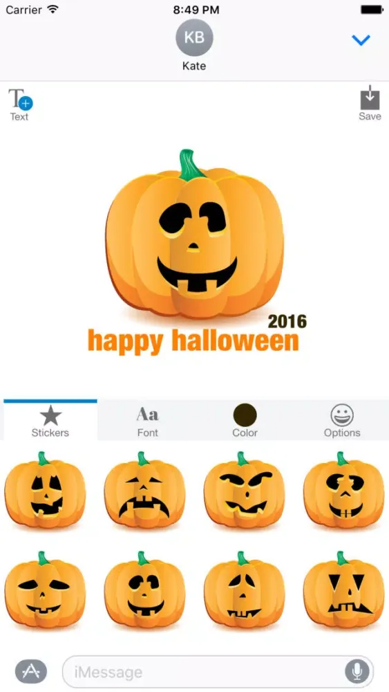 Halloween Pumpkin Jack O Lantern - Sticker Maker Screenshots
