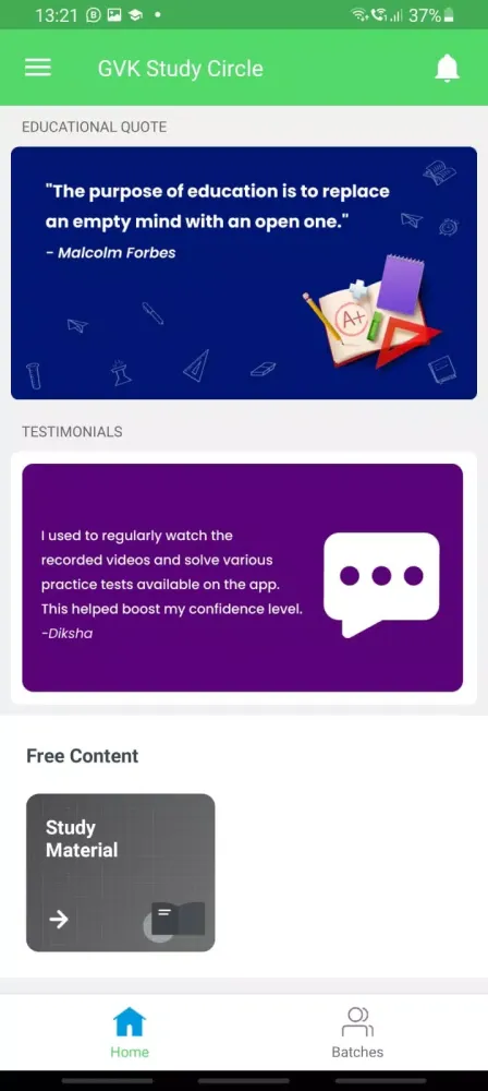 GVK Study Circle Screenshots