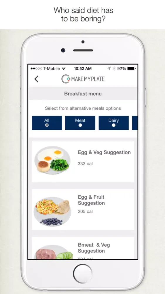 MakeMyPlate - Weight loss & healthy diet meal plan Screenshots