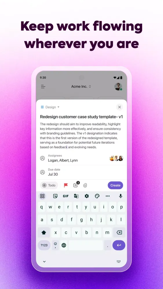 Tangkapan skrin ClickUp