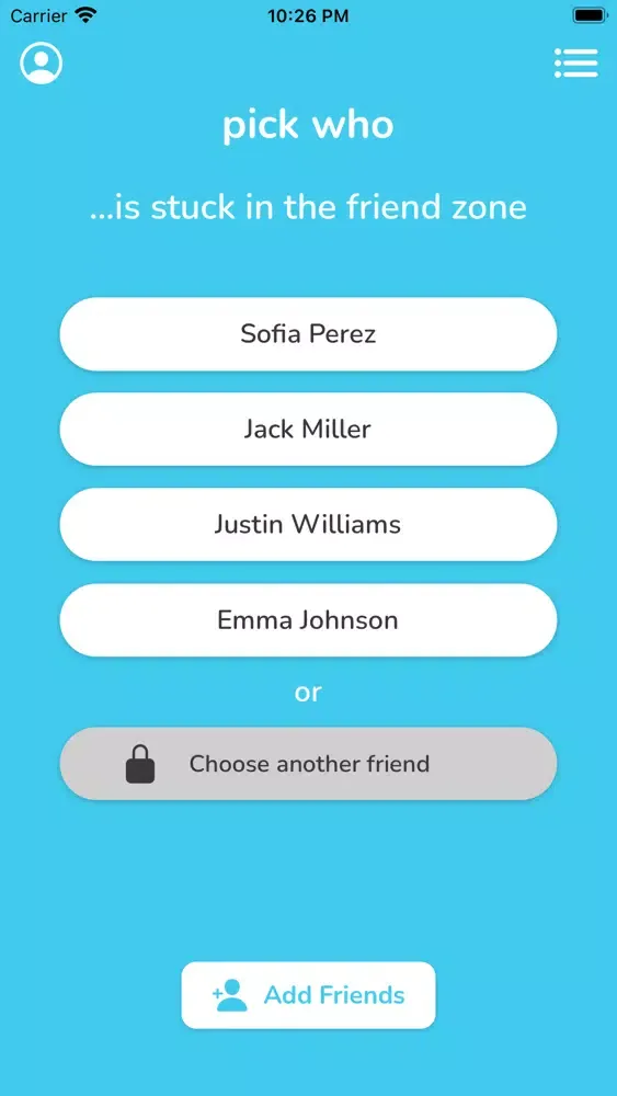 Скриншоты Pick Who!
