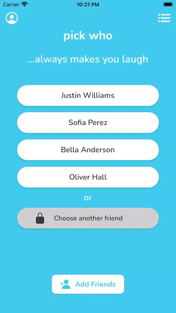 Скриншоты Pick Who!