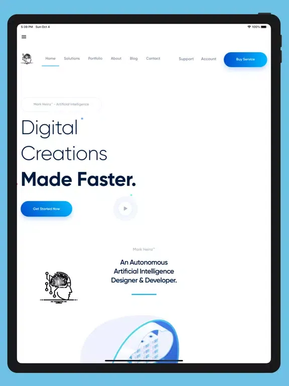 تصاویر Mark Heinz™ AI Design Platform iPad