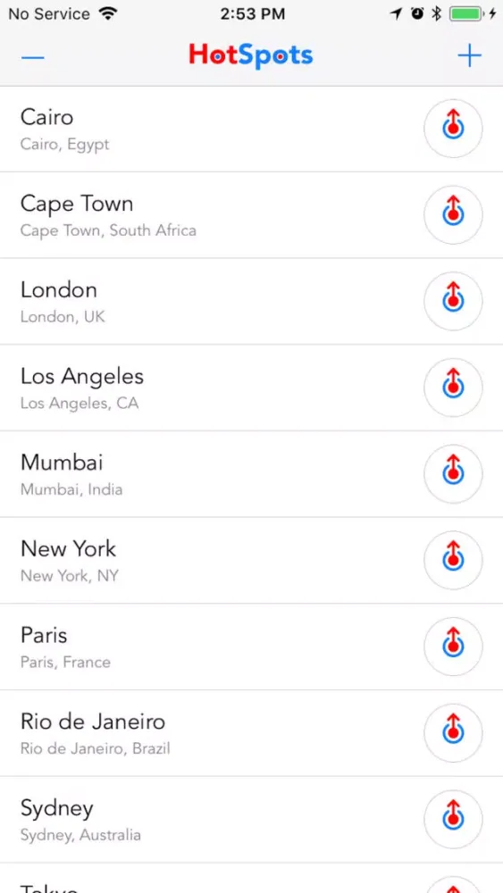 Ảnh chụp màn hình của HotSpot Compass
